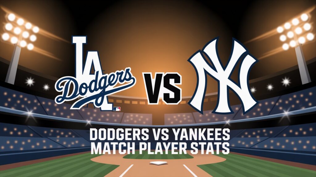 Dodgers vs Yankees Match Player Stats