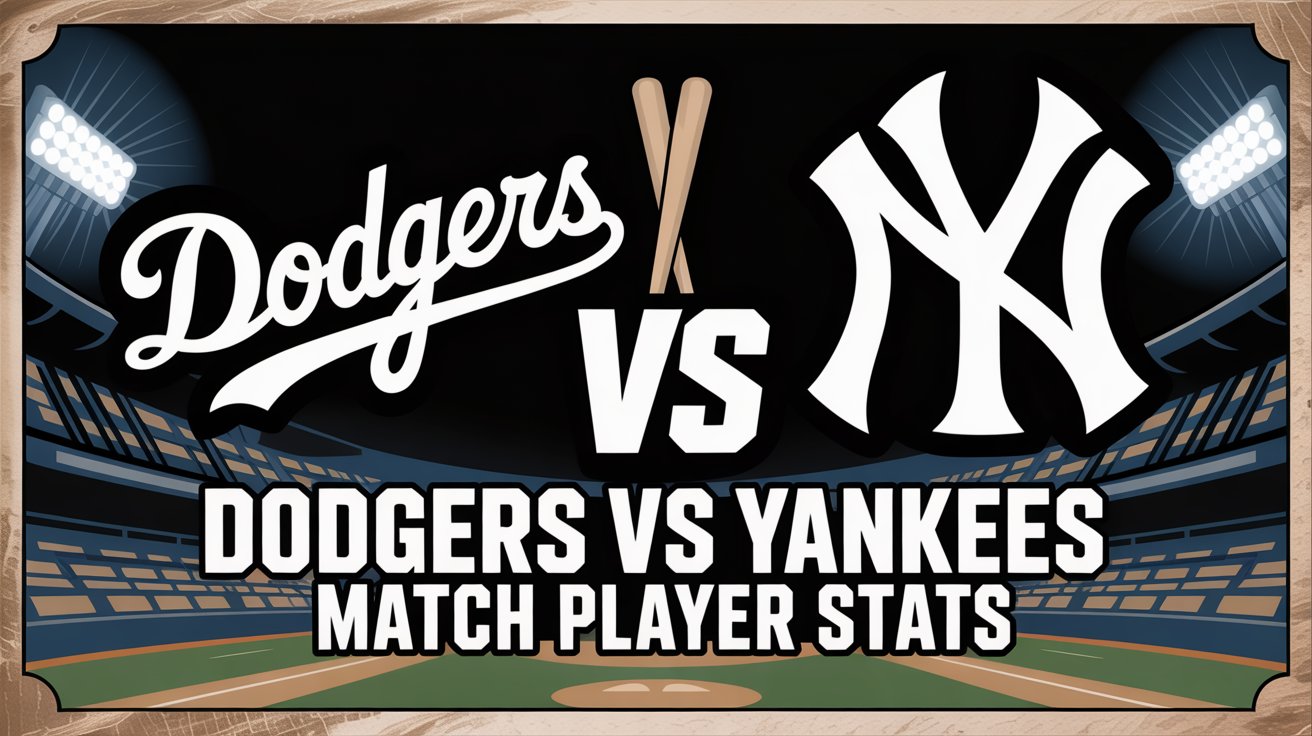 Dodgers vs Yankees Match Player Stats